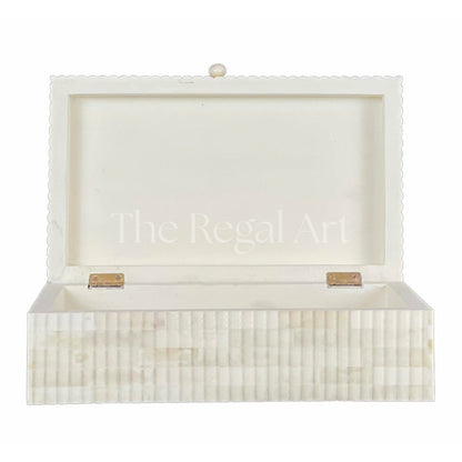 Bone Carved Storage Box | Handmade Inlay, Luxury Home Decor