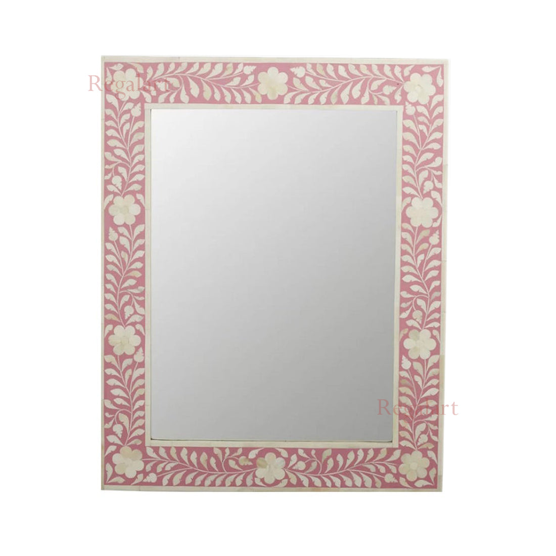 Bone Inlay Wall Mirror Frame Decorative Handmade Home Decor Art