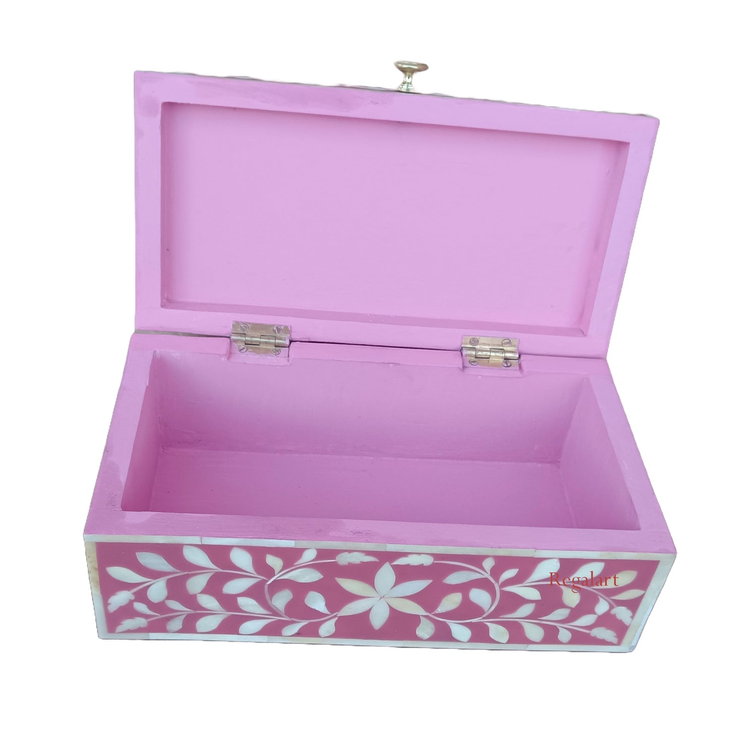 Bone Inlay Floral Design Jewelry Box Decorative Box Artisanal storage box for home Decor Art