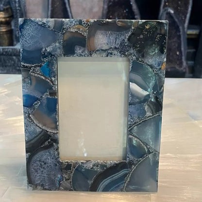 Photo Frame – Semi-Precious Blue Brazil Agate Gifts