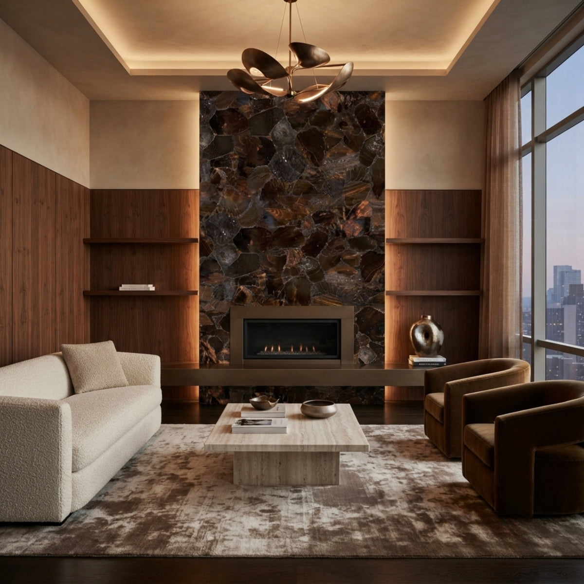 Brown Jasper Gemstone Tiles | The Regal Art
