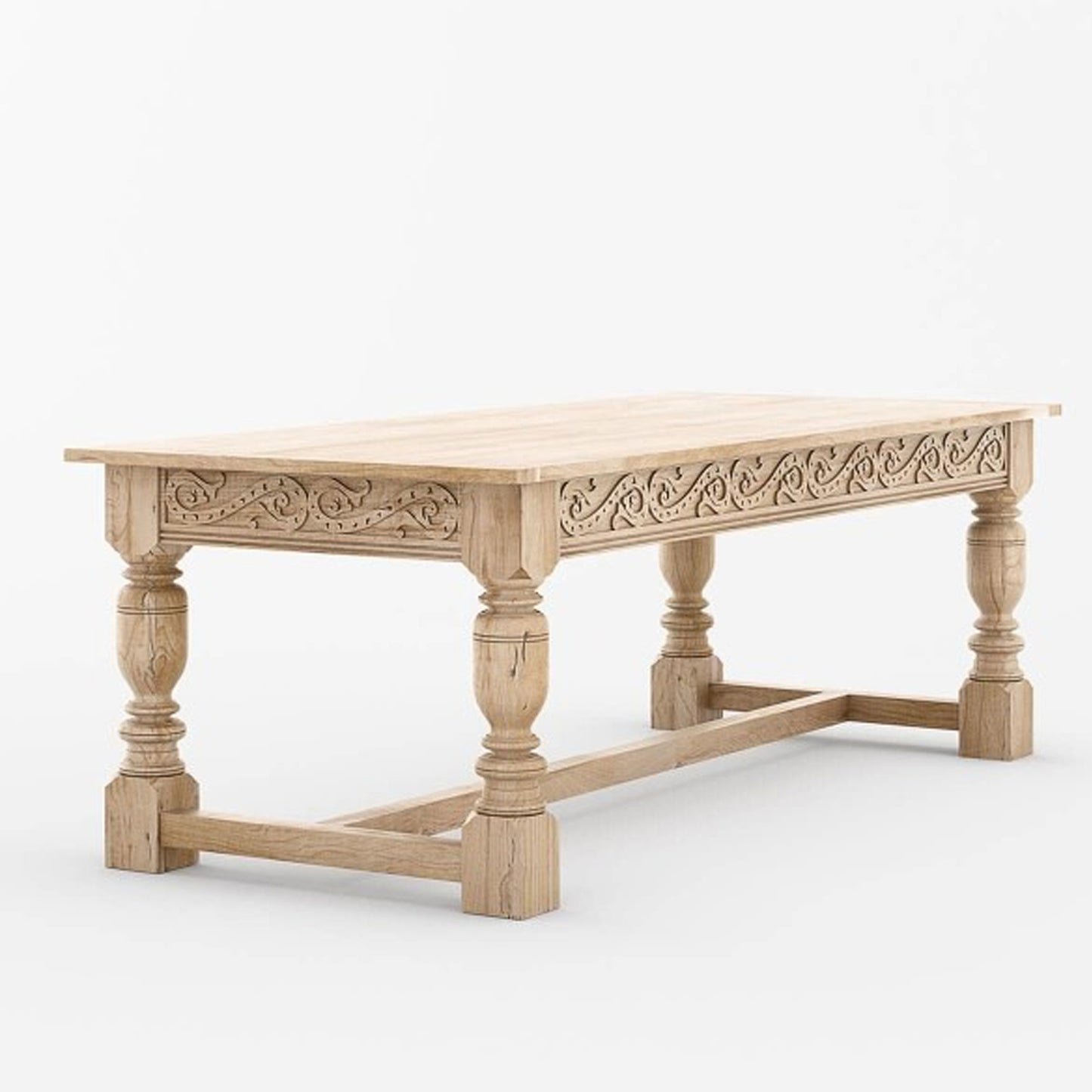 Rustic Solid Wooden Handmade Dining Table Furniture