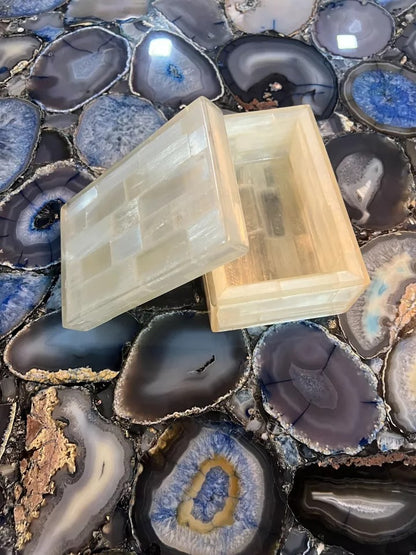 Selenite Jewellery Box