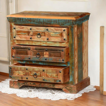 Handmade wooden sideboard furniture, and antique home decor. Rustic and