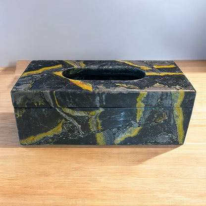 Tissue Box, Napkin Holder, Tissue Holder –Handmade Bumble Bee Stone Napkin Paper