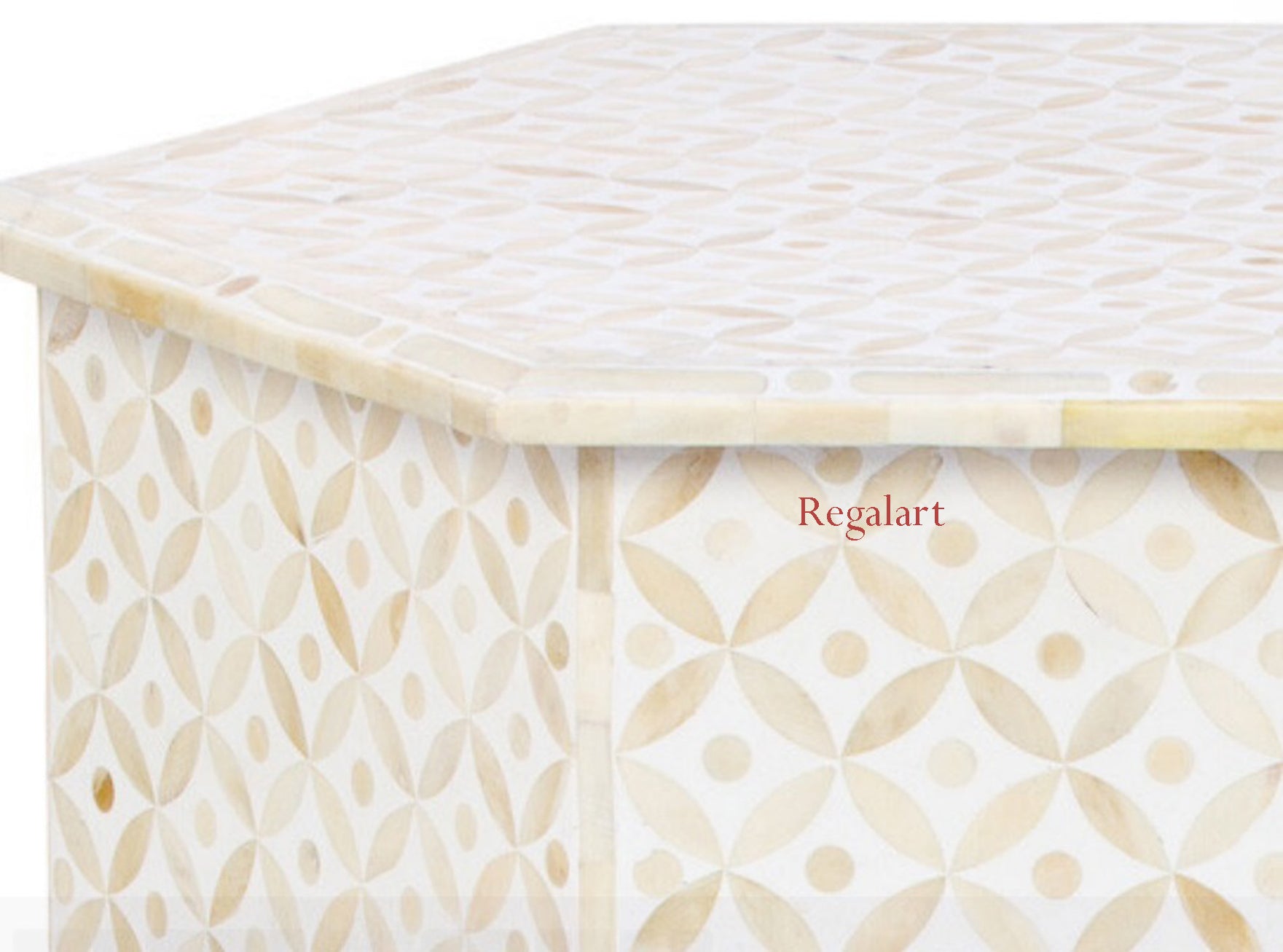 Mother of pearl Unique Pettan Table Handmade Side Table End Stool Home Decor