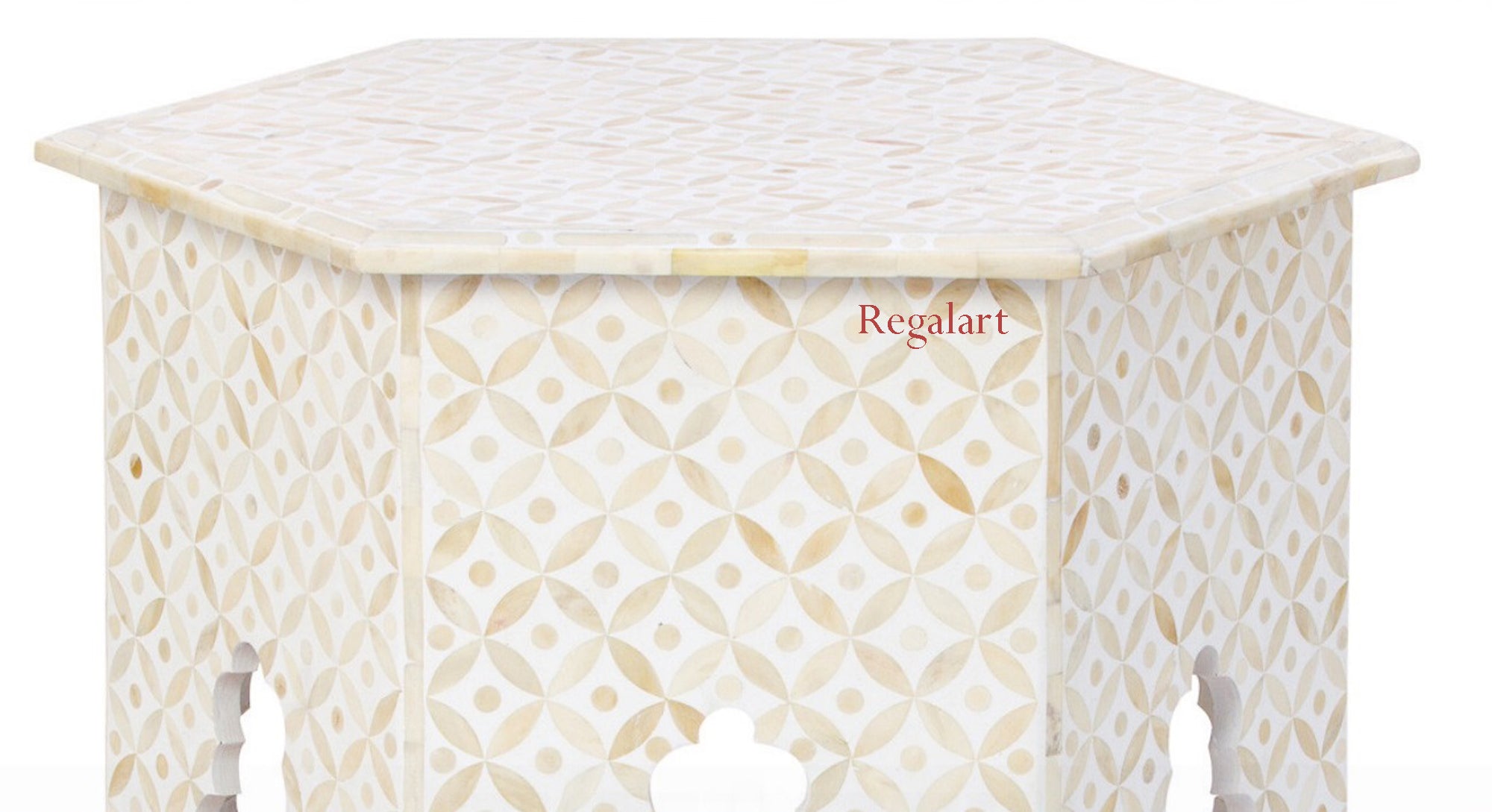 Mother of pearl Unique Pettan Table Handmade Side Table End Stool Home Decor