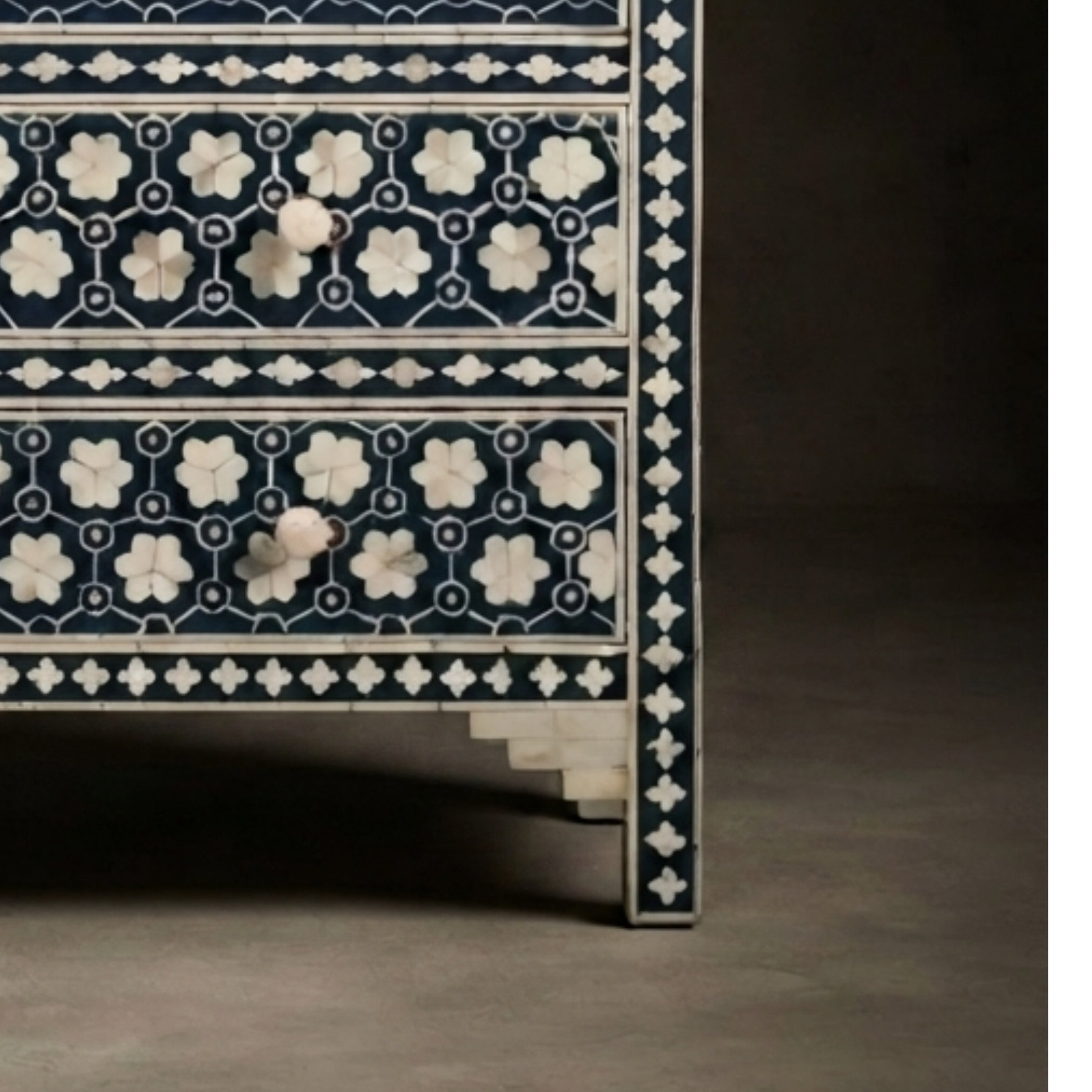 Bone Inlay Chest of Drawers 