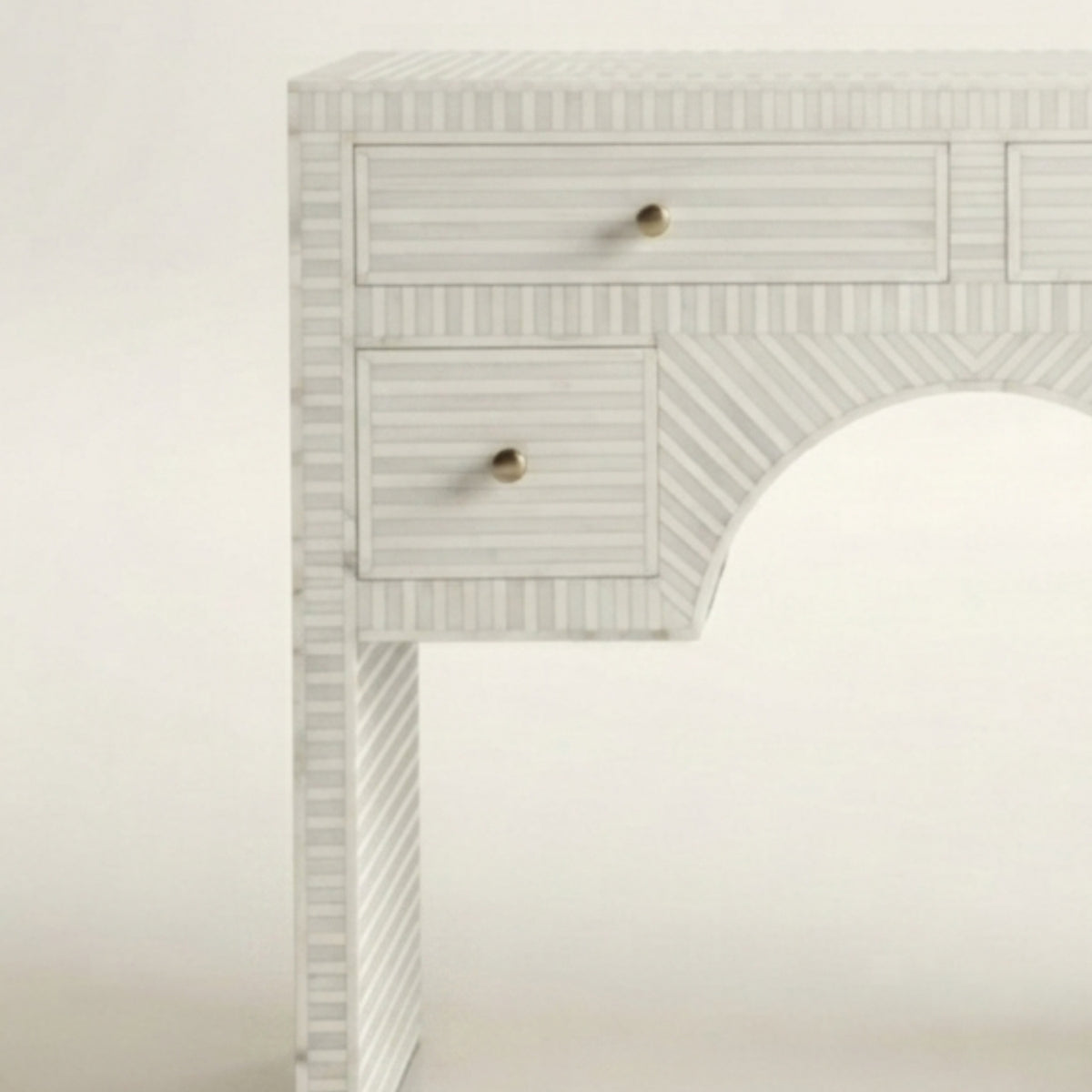 Bone Inlay Console Table