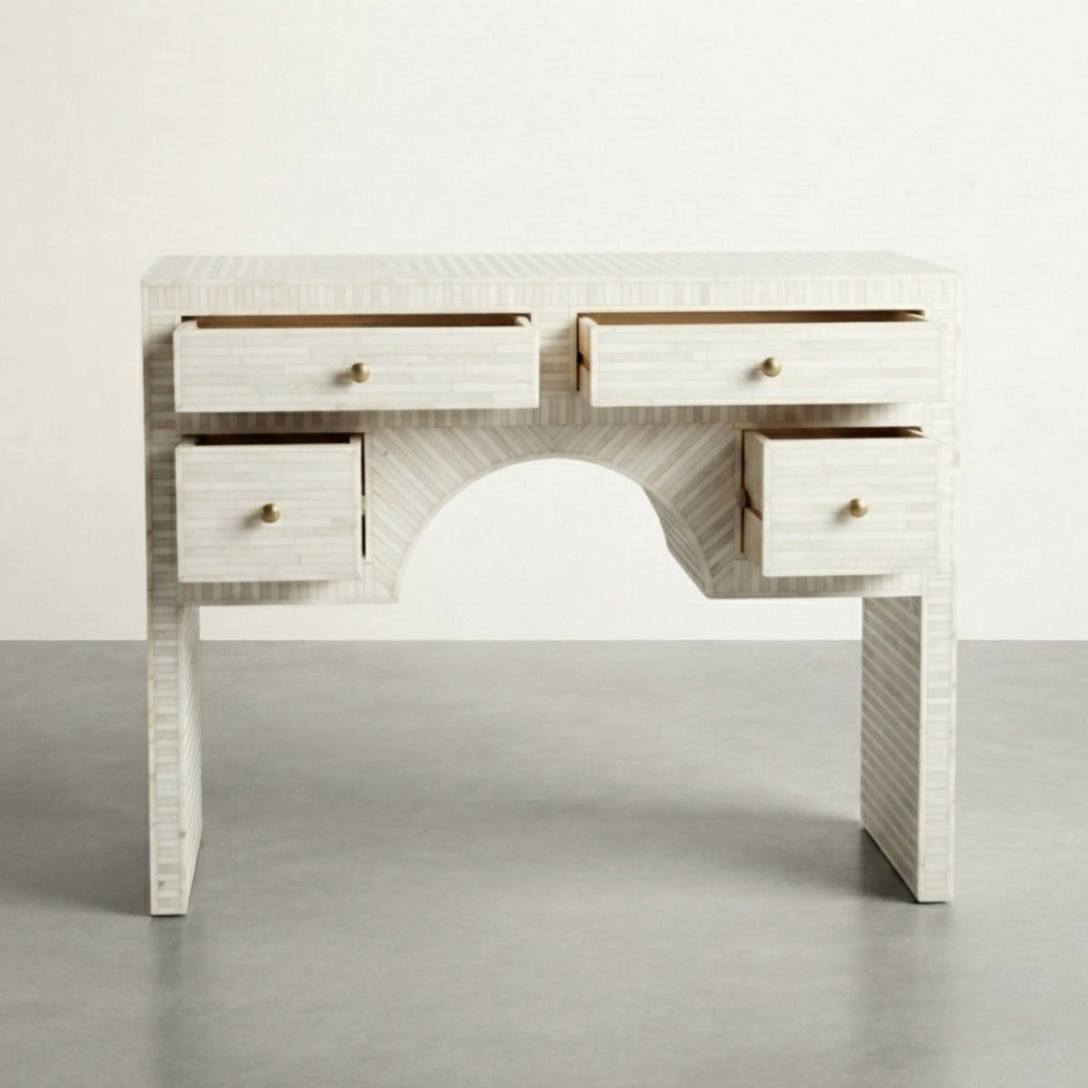 Bone Inlay Console Table