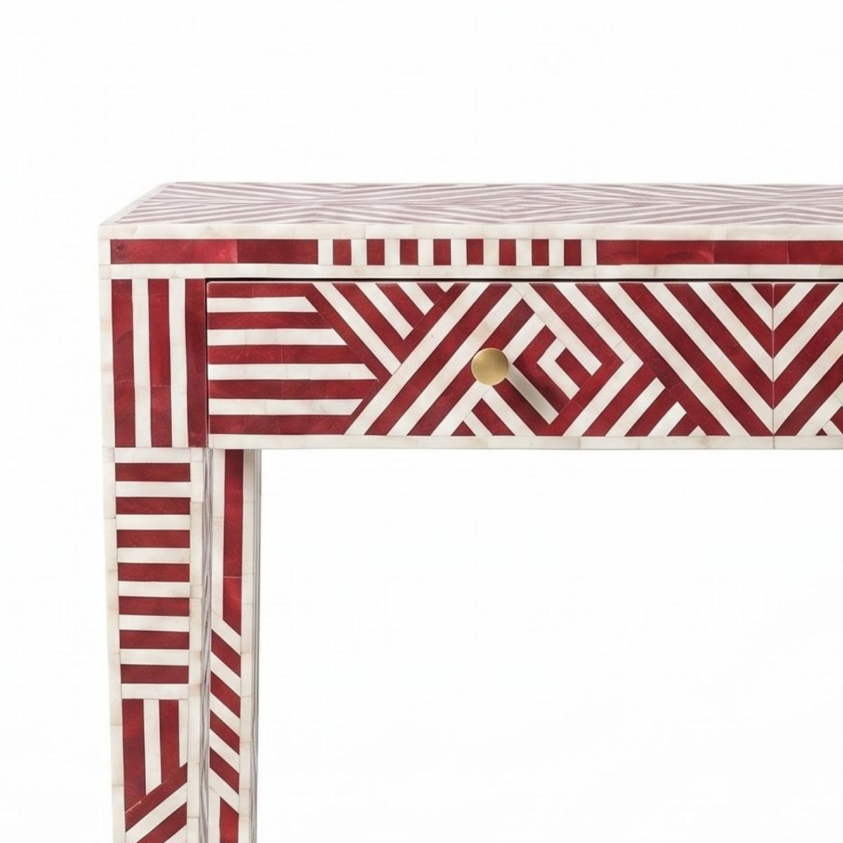 Bone Inlay Console Table 