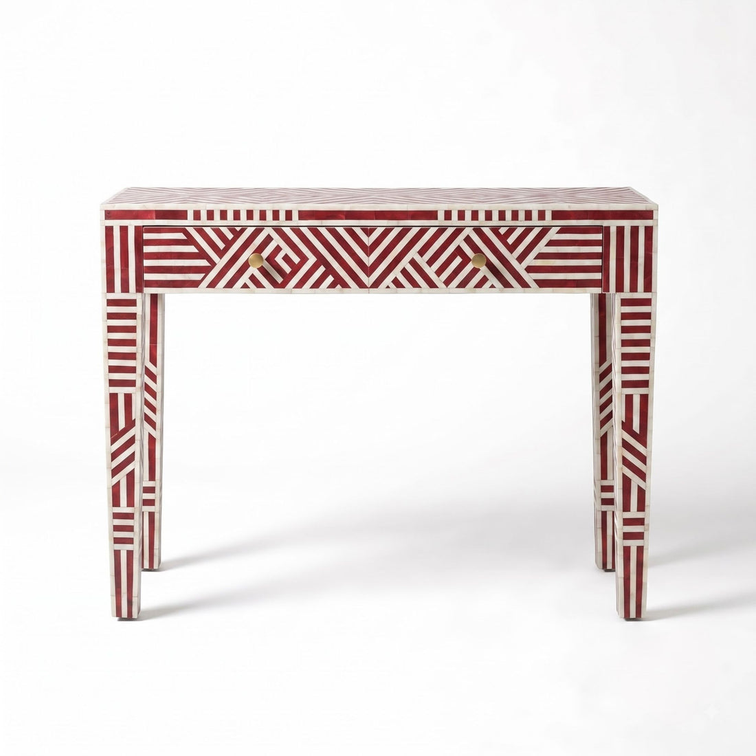 Bone Inlay Console Table 