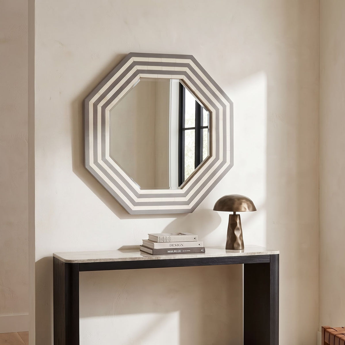 Bone Inlay Mirror Frame