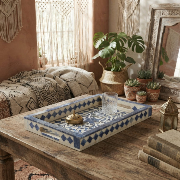 Handmade Home Moroccan Pattern Inspired Tray