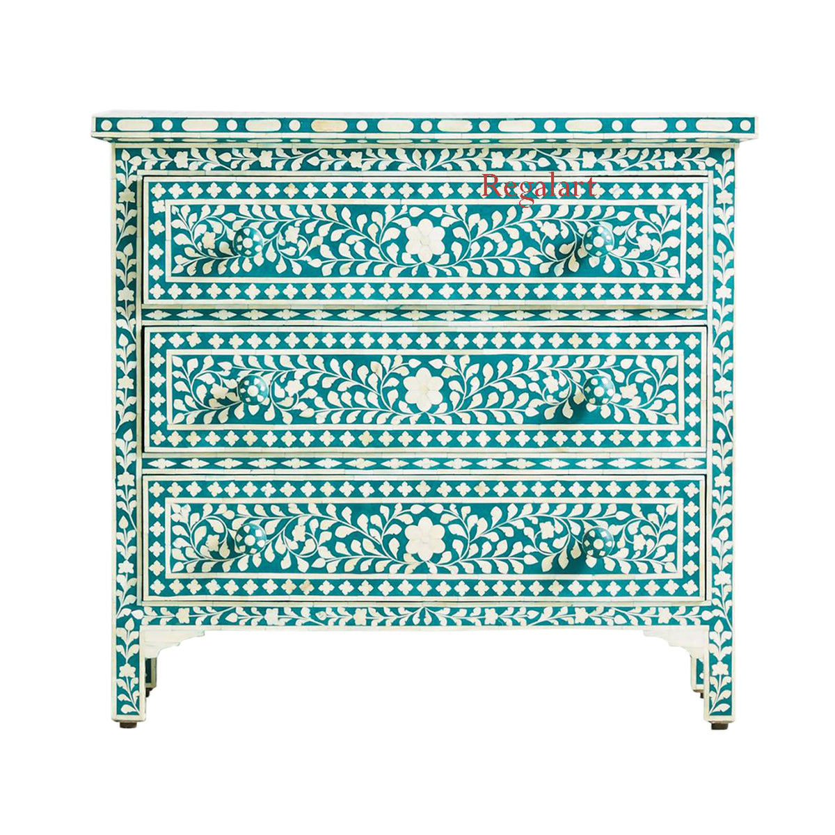 Bone Inlay Floral Design Drawers ,Bone inlay Drawer Dresser, Chest of Drawers , Bone inlay furniture , Bone inlay cabinet
