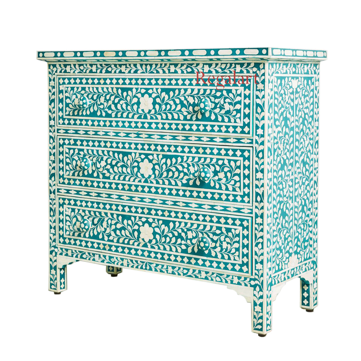 Bone Inlay Floral Design Drawers ,Bone inlay Drawer Dresser, Chest of Drawers , Bone inlay furniture , Bone inlay cabinet