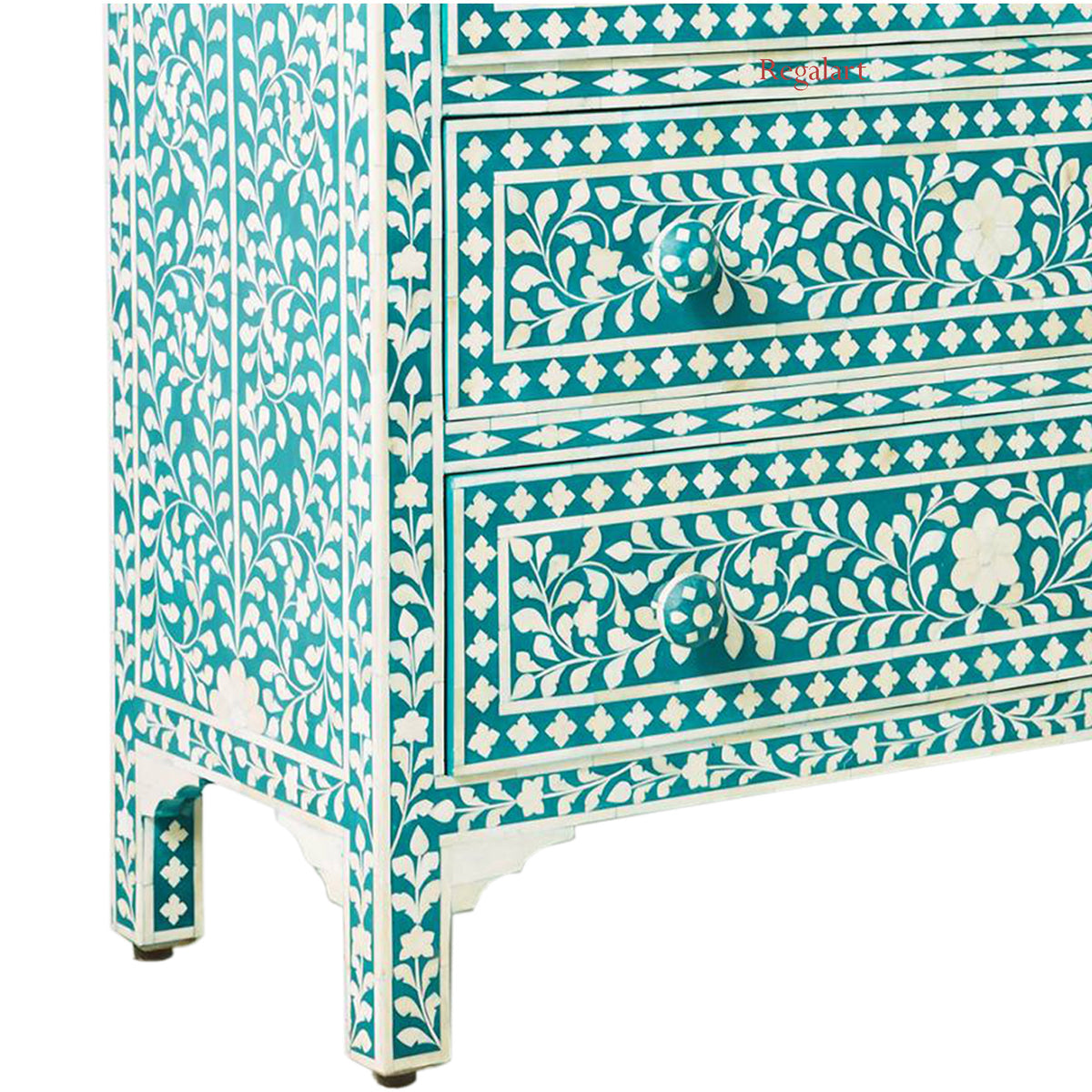 Bone Inlay Floral Design Drawers ,Bone inlay Drawer Dresser, Chest of Drawers , Bone inlay furniture , Bone inlay cabinet