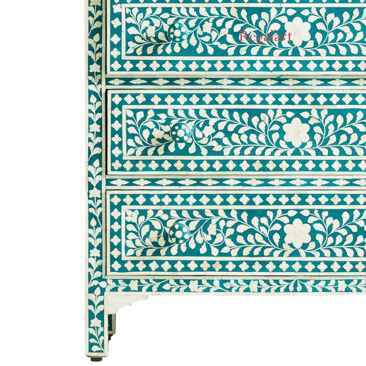 Bone Inlay Floral Design Drawers ,Bone inlay Drawer Dresser, Chest of Drawers , Bone inlay furniture , Bone inlay cabinet
