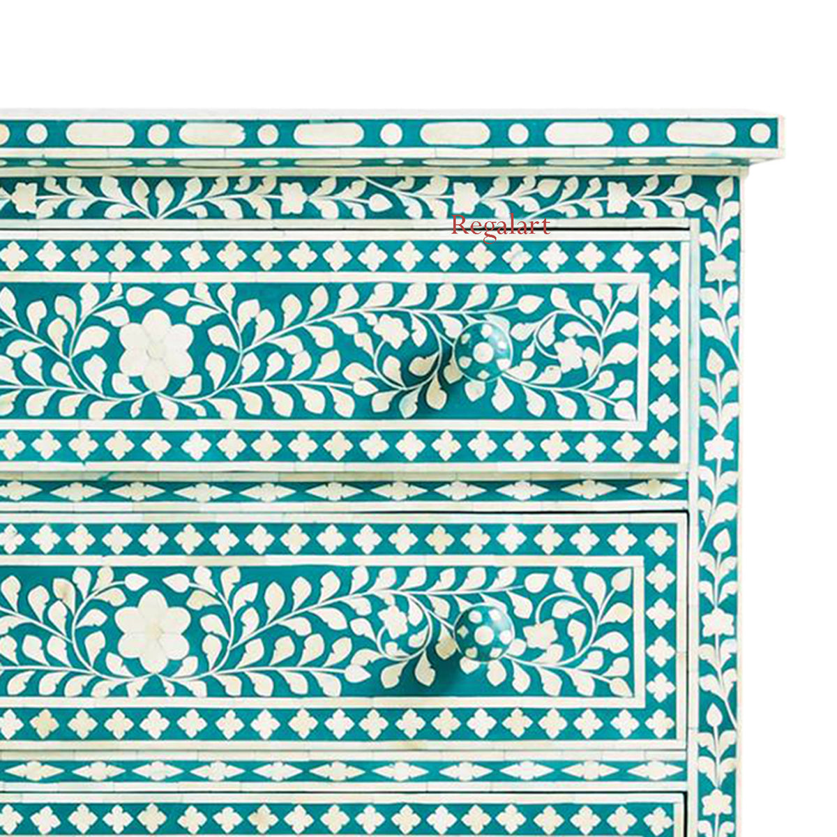 Bone Inlay Floral Design Drawers ,Bone inlay Drawer Dresser, Chest of Drawers , Bone inlay furniture , Bone inlay cabinet