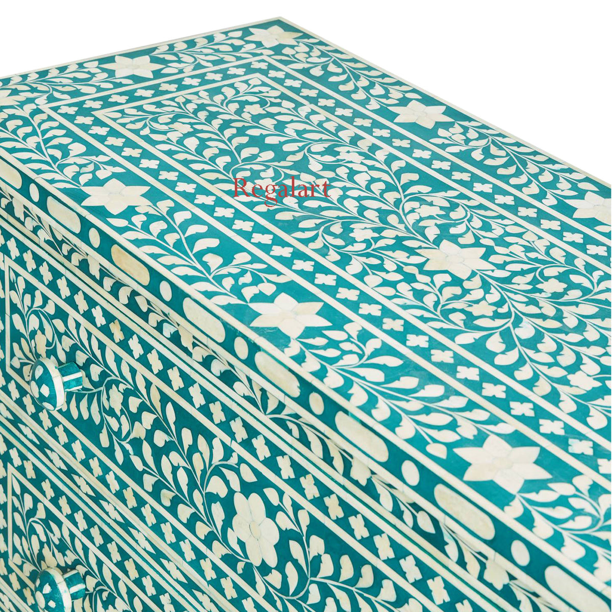 Bone Inlay Floral Design Drawers ,Bone inlay Drawer Dresser, Chest of Drawers , Bone inlay furniture , Bone inlay cabinet