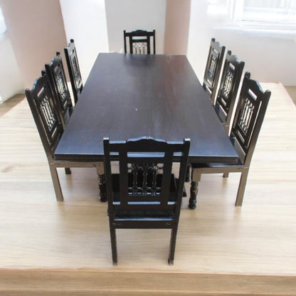 Handmade Dining Table And Chairs Set. Rustic Furniture Solid Wood Home Decor