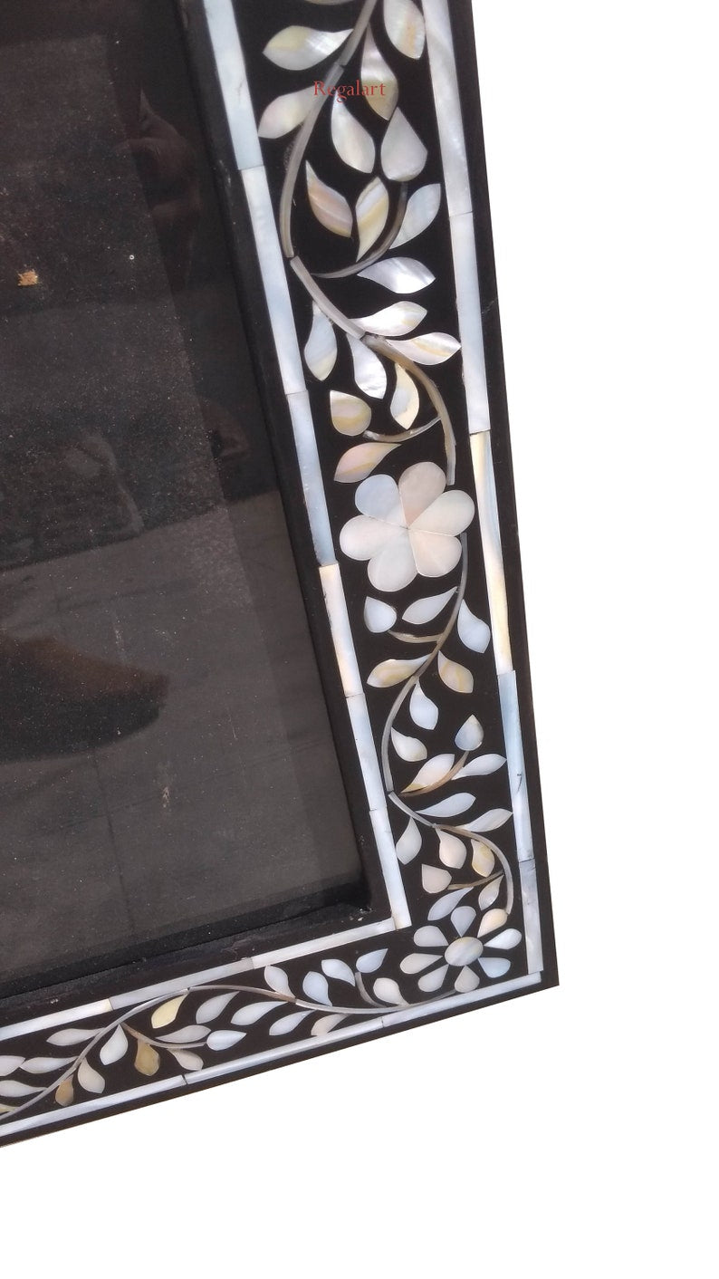 Mother of pearl inlay picture frame Photo frame decorative inlay frame gifts for loved ones wall hanging Home Decor