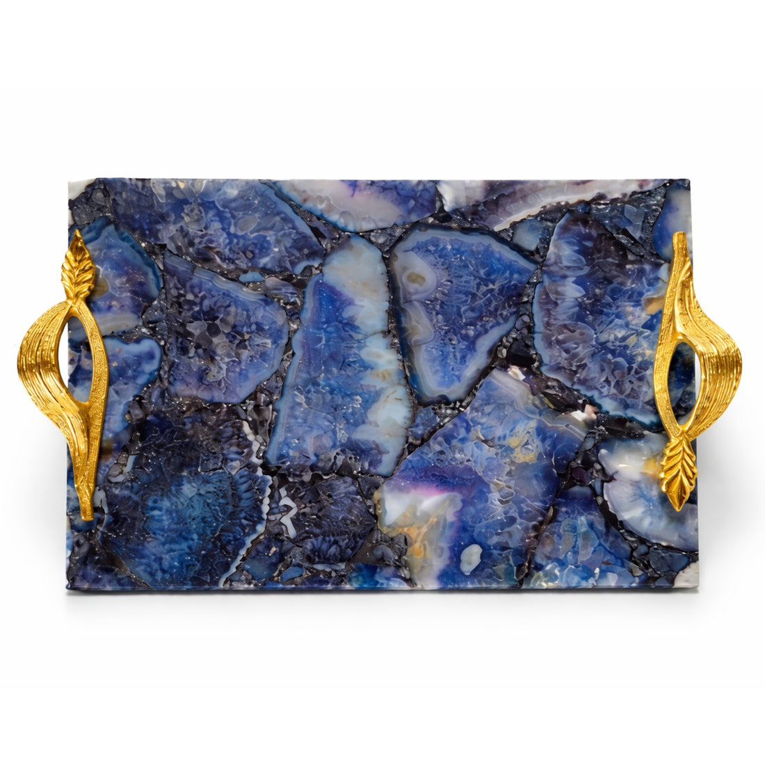 Handmade Agate Serving Tray | Unique Kitchen Decor Art