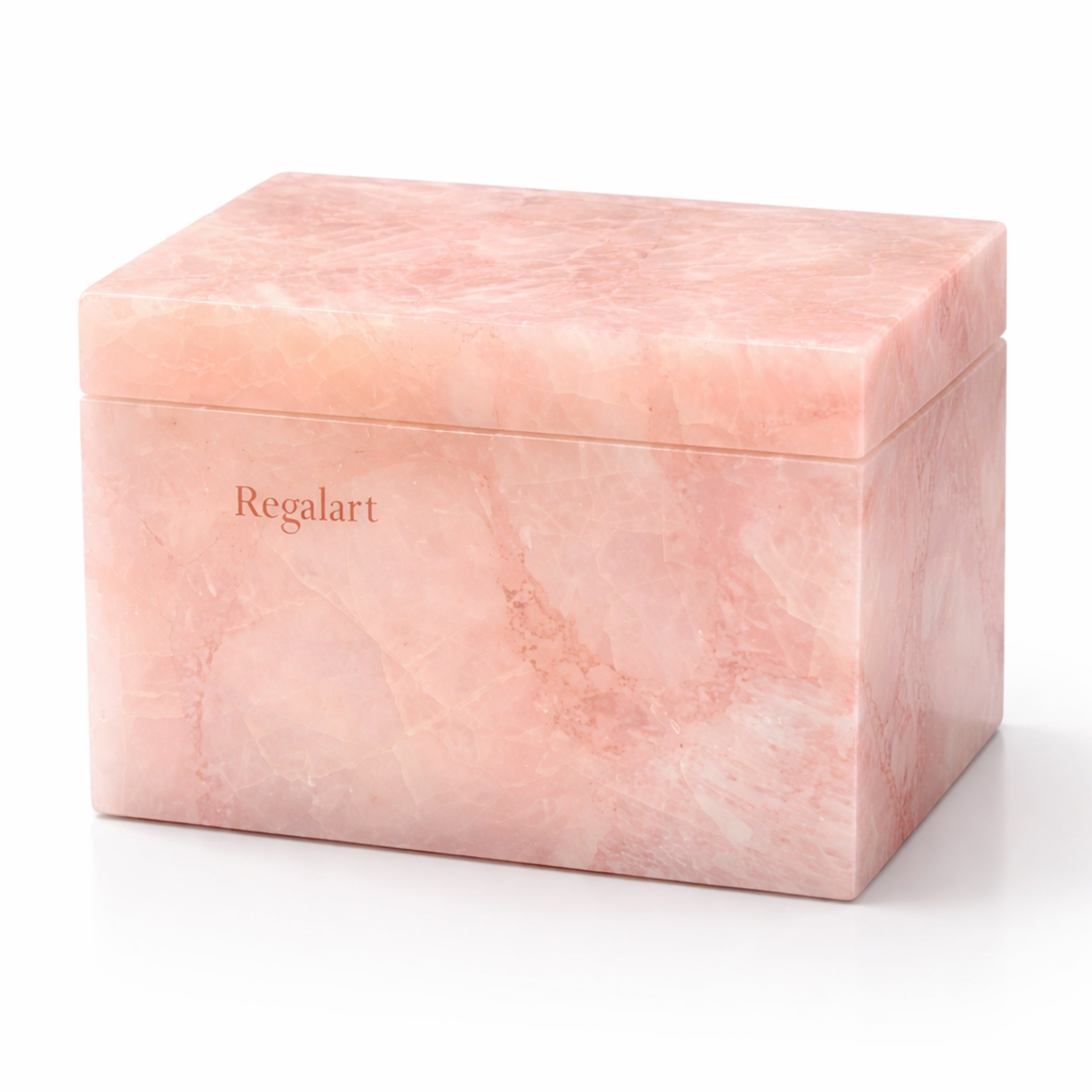 Gemstone Jewelry Box | Rose Quartz Luxury Decor Art