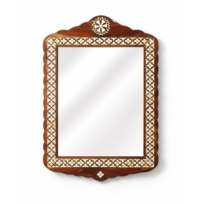 Handmade Bone Inlay Mirror frame for bedroom Handmade wall decor Unique Pattern Home Decor Art