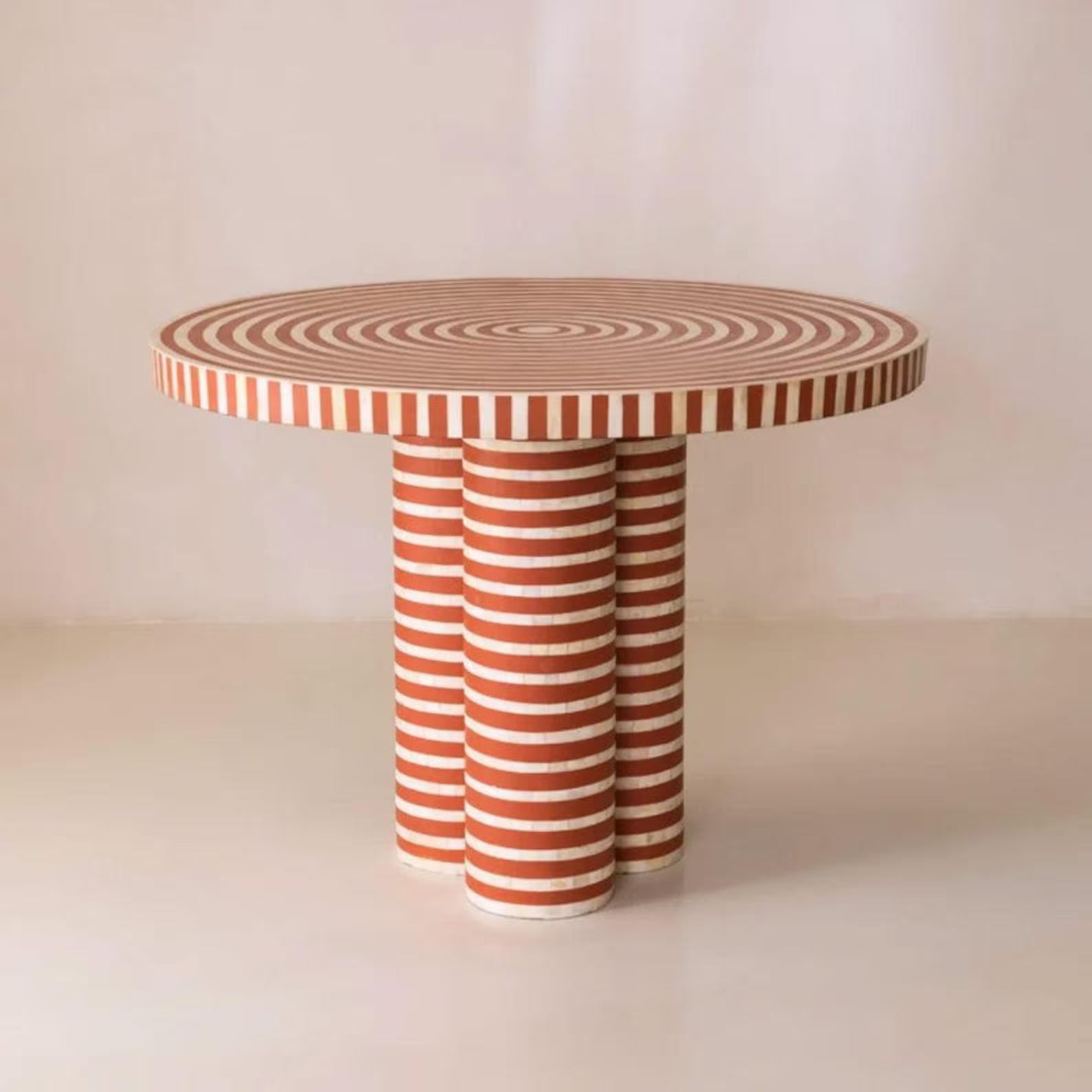 Bone Inlay Bistro Table | Luxury living Room Furniture