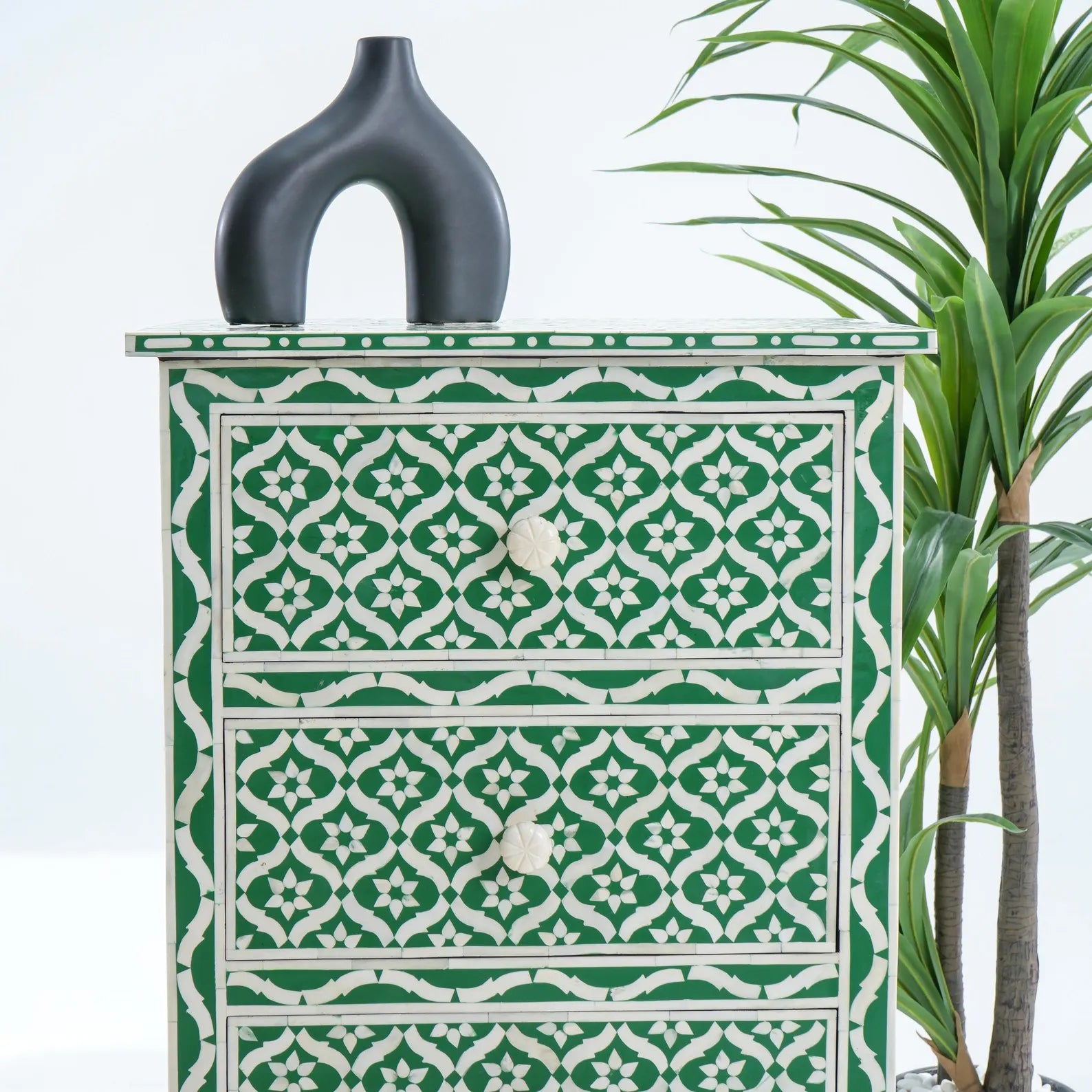 Bone Inlay Chest Of Drawer | Modern Living Room Furniture
