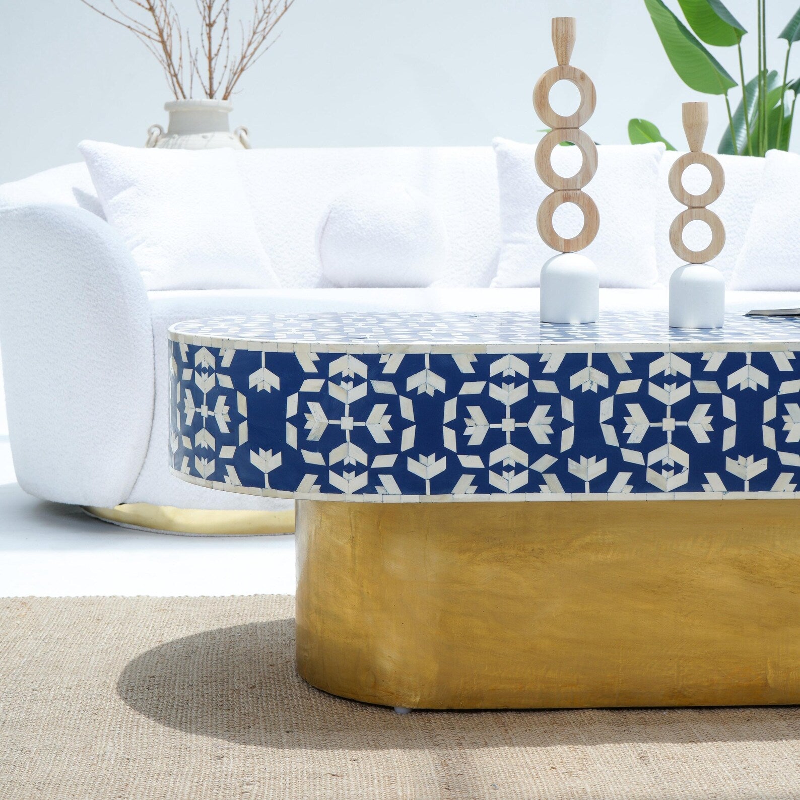 Bone Inlay Coffee Table | Living Room Furniture For Home & Living