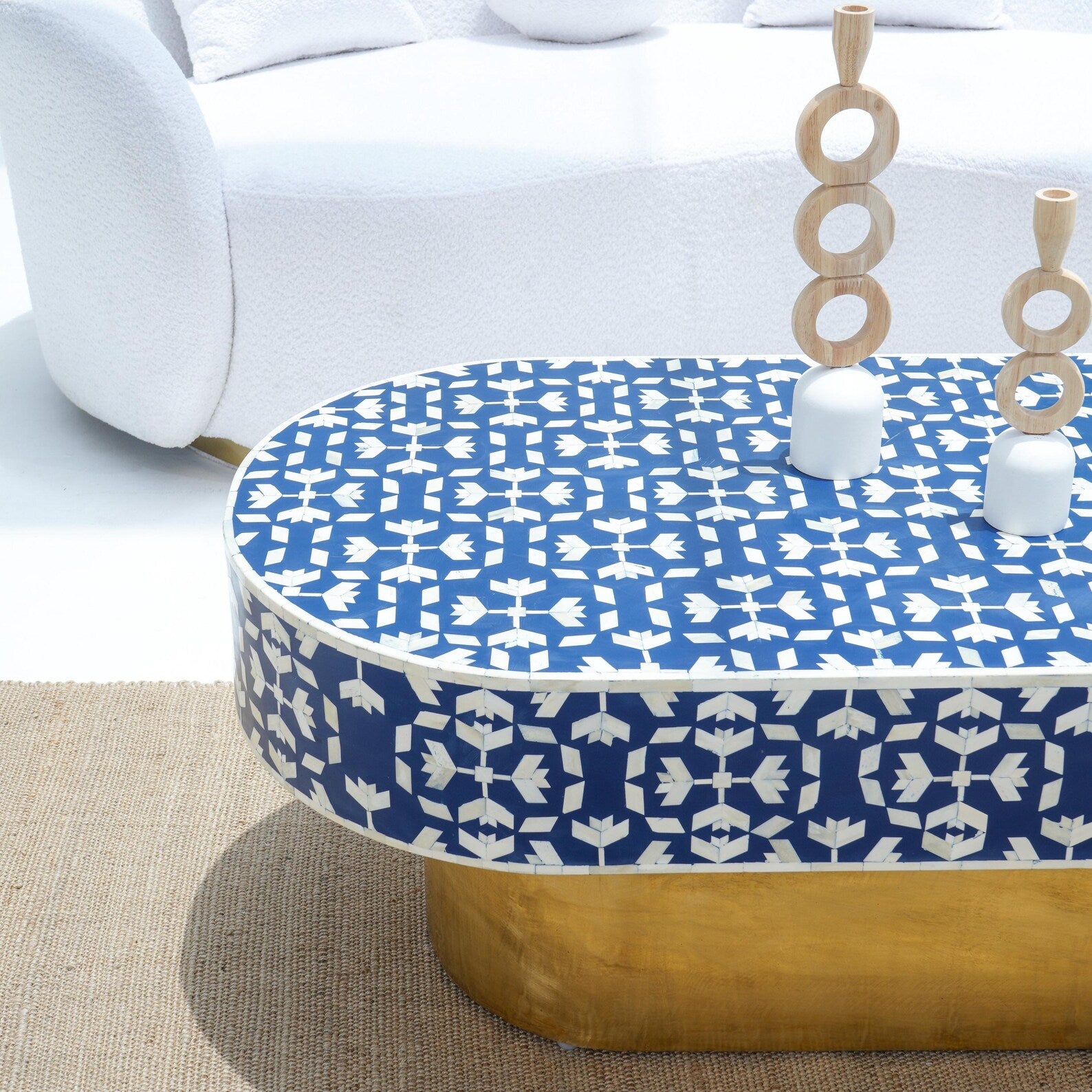 Bone Inlay Coffee Table | Living Room Furniture For Home & Living