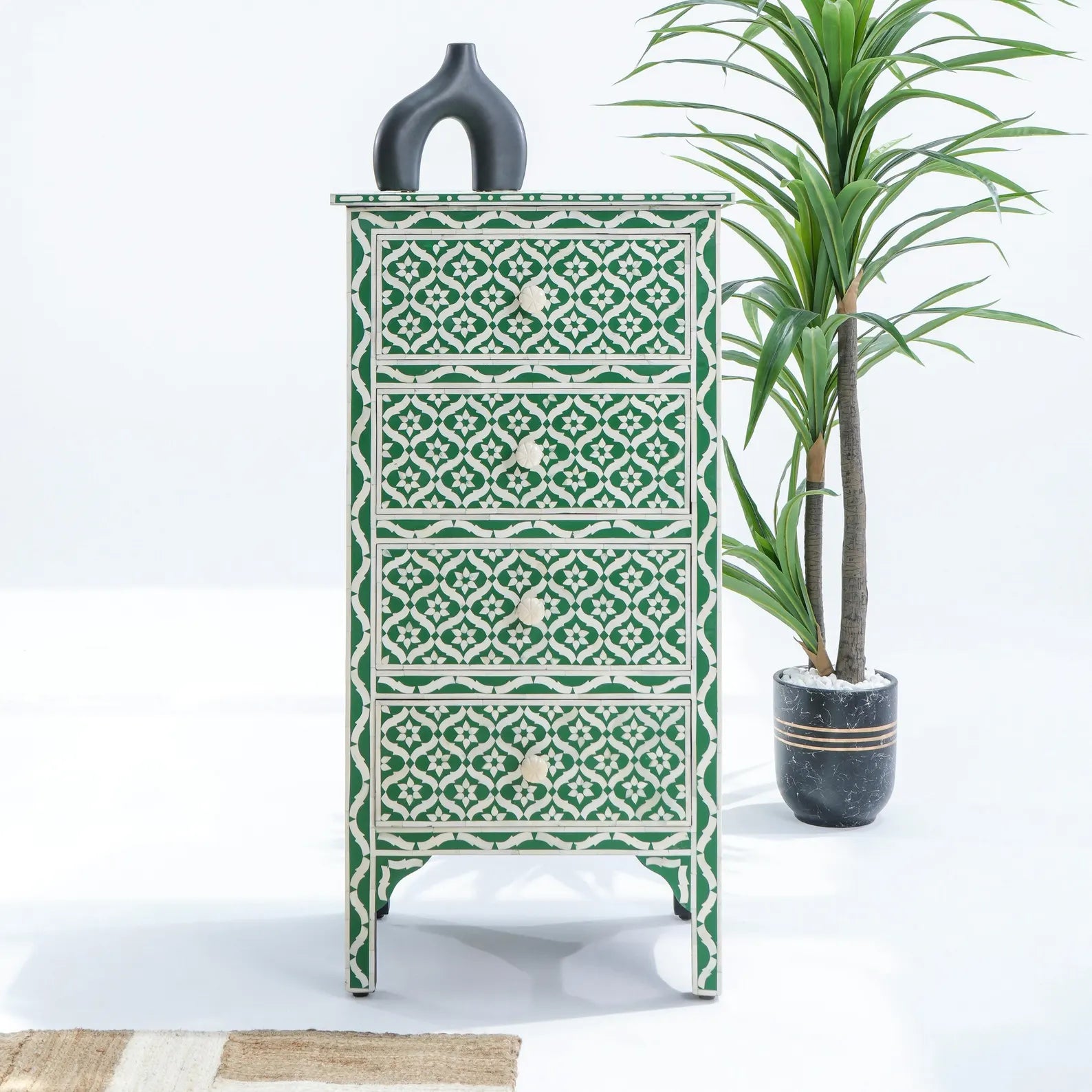 Bone Inlay Chest Of Drawer | Modern Living Room Furniture