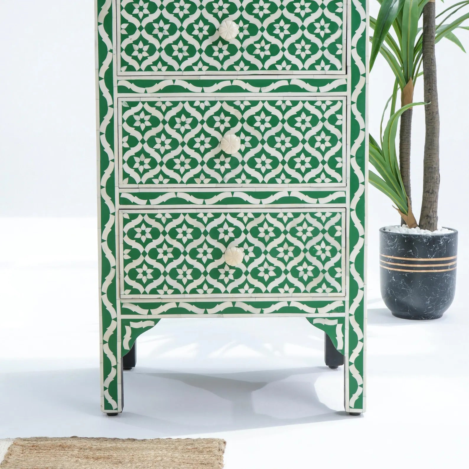 Bone Inlay Chest Of Drawer | Modern Living Room Furniture