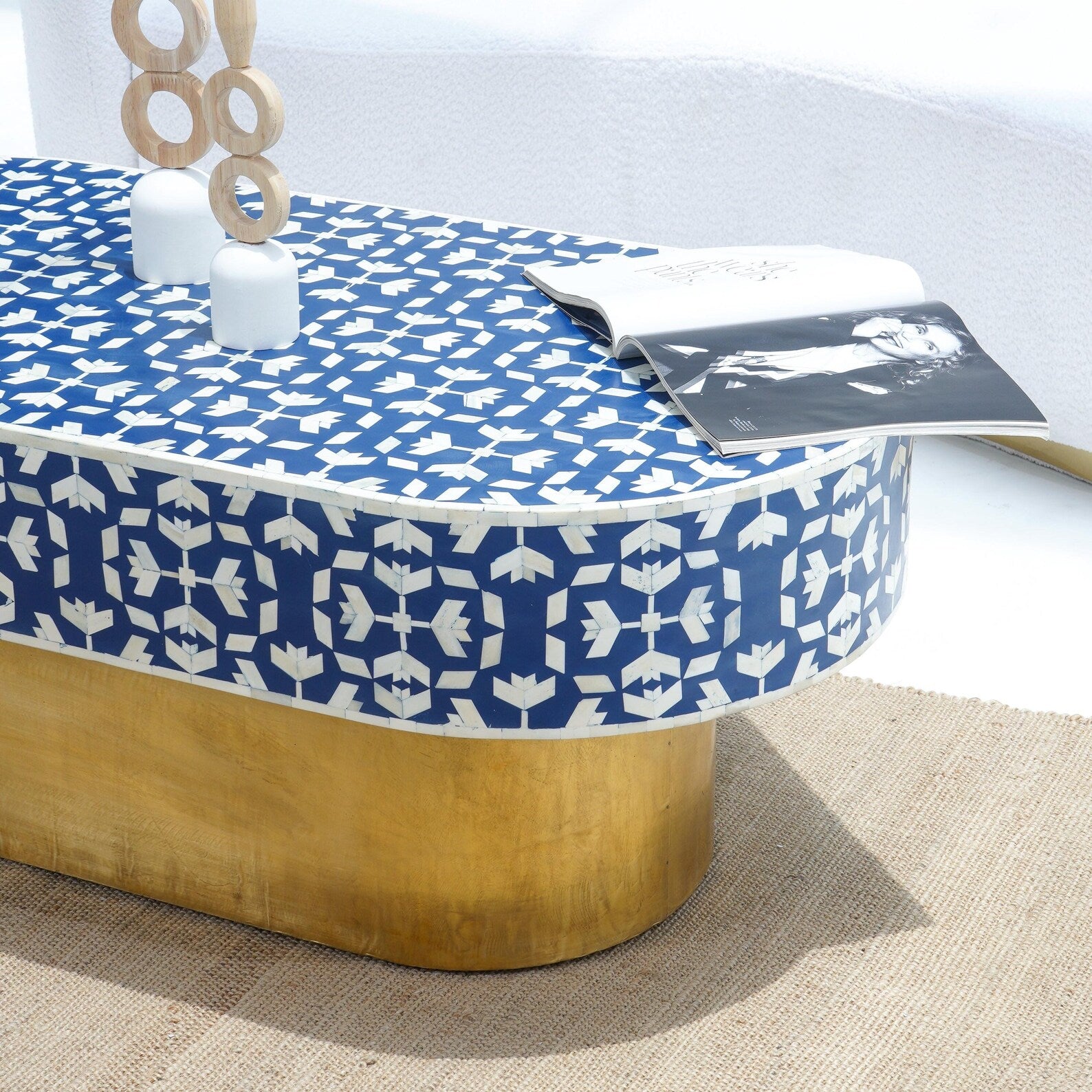 Bone Inlay Coffee Table | Living Room Furniture For Home & Living