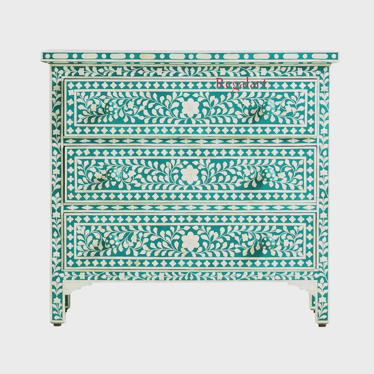 Bone Inlay Floral Design Drawers ,Bone inlay Drawer Dresser, Chest of Drawers , Bone inlay furniture , Bone inlay cabinet